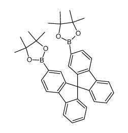 2,2'-双(4,4,5,5-四甲基-1,3,2-二氧杂硼硼烷-2-基)-9,9'-螺双[芴]结构式