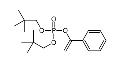 bis(2,2-dimethylpropyl) 1-phenylethenyl phosphate Structure