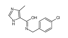 N-[(4-chlorophenyl)methyl]-5-methyl-1H-imidazole-4-carboxamide结构式