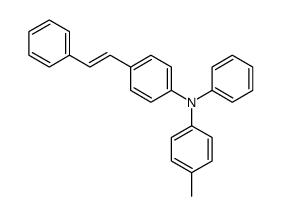 4-methyl-N-phenyl-N-[4-(2-phenylethenyl)phenyl]aniline Structure