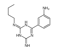 6-(3-aminophenyl)-2-N-butyl-1,3,5-triazine-2,4-diamine Structure