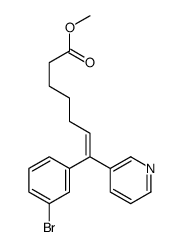 methyl 7-(3-bromophenyl)-7-pyridin-3-ylhept-6-enoate Structure