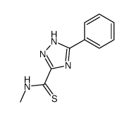 N-methyl-3-phenyl-1H-1,2,4-triazole-5-carbothioamide结构式
