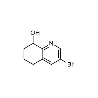 3-Bromo-5,6,7,8-tetrahydroquinolin-8-ol Structure