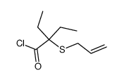 2-ethyl-2-allylmercapto-butyryl chloride Structure