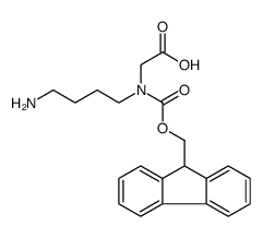 Glycine, N-(4-aminobutyl)-N-[(9H-fluoren-9-ylmethoxy)carbonyl] Structure