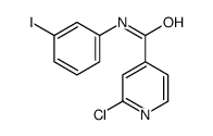 2-chloro-N-(3-iodophenyl)pyridine-4-carboxamide结构式
