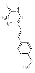 Hydrazinecarbothioamide,2-[3-(4-methoxyphenyl)-1-methyl-2-propen-1-ylidene]- Structure