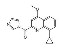 (8-cyclopropyl-4-methoxyquinolin-2-yl)-imidazol-1-ylmethanone Structure