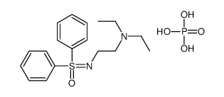 N-[2-(diethylamino)ethyl]-S,S-diphenylsulphoximide phosphate结构式