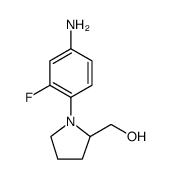 2-Pyrrolidinemethanol, 1-(4-amino-2-fluorophenyl) Structure