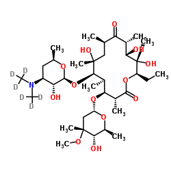 Erythromycin-d6 Structure