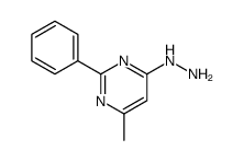 (6-methyl-2-phenylpyrimidin-4-yl)hydrazine Structure