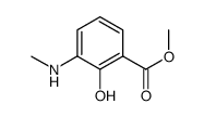 2-羟基-3-(甲氨基)苯甲酸甲酯结构式