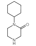 1-cyclohexylpiperazin-2-one Structure