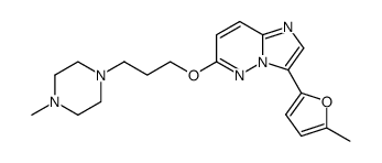 3-(5-methyl-furan-2-yl)-6-[3-(4-methyl-piperazin-1-yl)-propoxy]-imidazo[1,2-b]pyridazine Structure