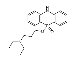 diethyl-[3-(10-oxo-5,10-dihydro-10λ5-phenophosphazin-10-yloxy)-propyl]-amine结构式