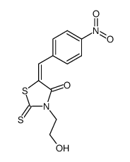 3-(2-hydroxy-ethyl)-5-(4-nitro-benzylidene)-2-thioxo-thiazolidin-4-one结构式
