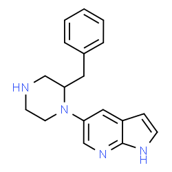 5-(2-Benzyl-piperazin-1-yl)-1H-pyrrolo[2,3-b]pyridine Structure