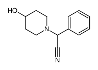 2-(4-羟基哌啶-1-基)-2-苯基乙腈结构式