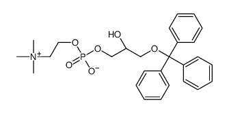 1-O-三苯甲基-sn-甘油-3-磷酸胆碱结构式