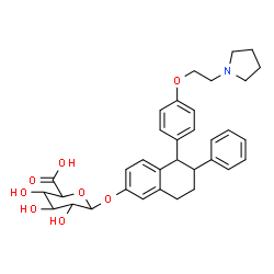葡萄糖苷酸拉索昔芬结构式