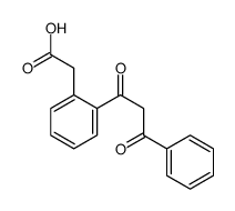 2-[2-(3-oxo-3-phenylpropanoyl)phenyl]acetic acid Structure