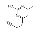 6-methyl-4-prop-2-ynylsulfanyl-1H-pyrimidin-2-one结构式