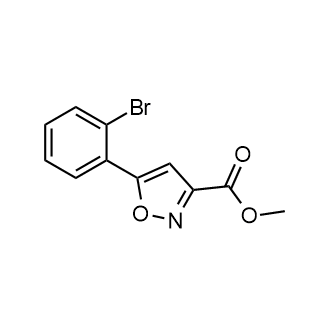 5-(2-溴苯基)-1,2-噁唑-3-羧酸甲酯结构式