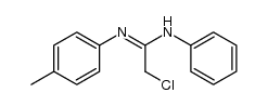 2-chloro-N-phenyl-N'-(p-tolyl)acetimidamide结构式