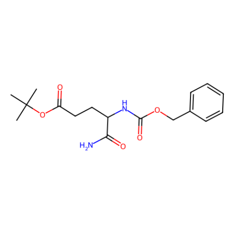 5-氨基-4-(苄氧基羰基氨基)-5-氧代戊酸叔丁酯结构式