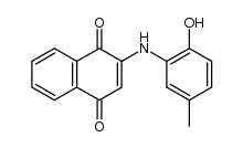 2-(2-hydroxy-5-methyl-anilino)-[1,4]naphthoquinone Structure