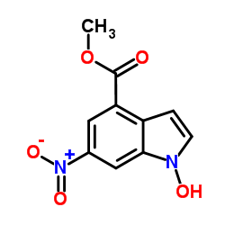Methyl 1-hydroxy-6-nitro-1H-indole-4-carboxylate Structure