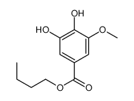 butyl 3,4-dihydroxy-5-methoxybenzoate结构式