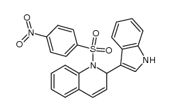 2-(1H-indol-3-yl)-1-((4-nitrophenyl)sulfonyl)-1,2-dihydroquinoline Structure