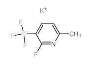 Potassium trifluoro(2-fluoro-6-methylpyridin-3-yl)borate Structure
