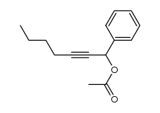 α-1-hexyn-1-ylbenzenemethanol acetate Structure
