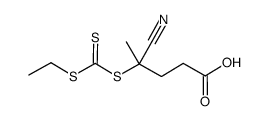 4-Cyano-4-(((ethylthio)carbonothioyl)thio)pentanoic acid Structure