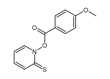 N-(4-methoxybenzoyloxy)-pyridine-2(1H)-thione结构式