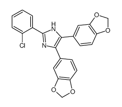 4,5-bis(1,3-benzodioxol-5-yl)-2-(2-chlorophenyl)-1H-imidazole Structure