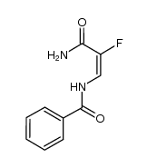 β-(N-benzoylamino)-α-fluoroacrylamide结构式