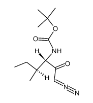 Boc-L-Ile-CHN2 structure