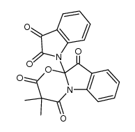10a-(2',3'-dioxo-2',3'-dihydroindol-1'-yl)-3,3-dimethyl-2H-[1,3]oxazino[3,2-a]indole-2,4,10(3H,10aH)-trione结构式
