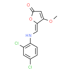 5-[(2,4-DICHLOROANILINO)METHYLENE]-4-METHOXY-2(5H)-FURANONE Structure
