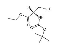 N-Boc-L-cysteine ethyl ester结构式
