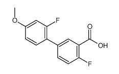2-fluoro-5-(2-fluoro-4-methoxyphenyl)benzoic acid Structure