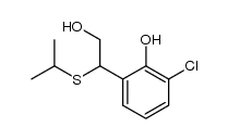 2-chloro-6-[2-hydroxy-1-(isopropylthio)ethyl]phenol Structure