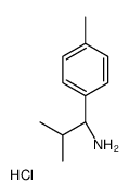 (1S)-2-甲基-1-(4-甲基苯基)丙胺盐酸盐结构式