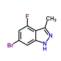 6-Bromo-4-fluoro-3-methyl-1H-indazole Structure
