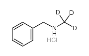 盐酸N-苄基甲胺-D3结构式